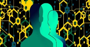 Ilustração conceitual sobre hiperpersonalização bancária e inteligência artificial