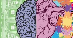 CFO analisando dados de inteligência artificial em finanças em um ambiente corporativo moderno